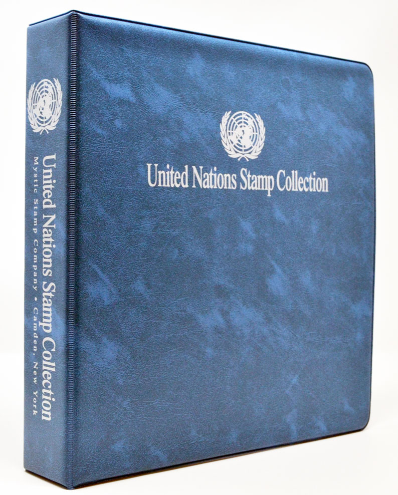 ES970 - United Nations Stamp Collection Binder, 3-Ring 11 x 11 1/2 -  Mystic Stamp Company
