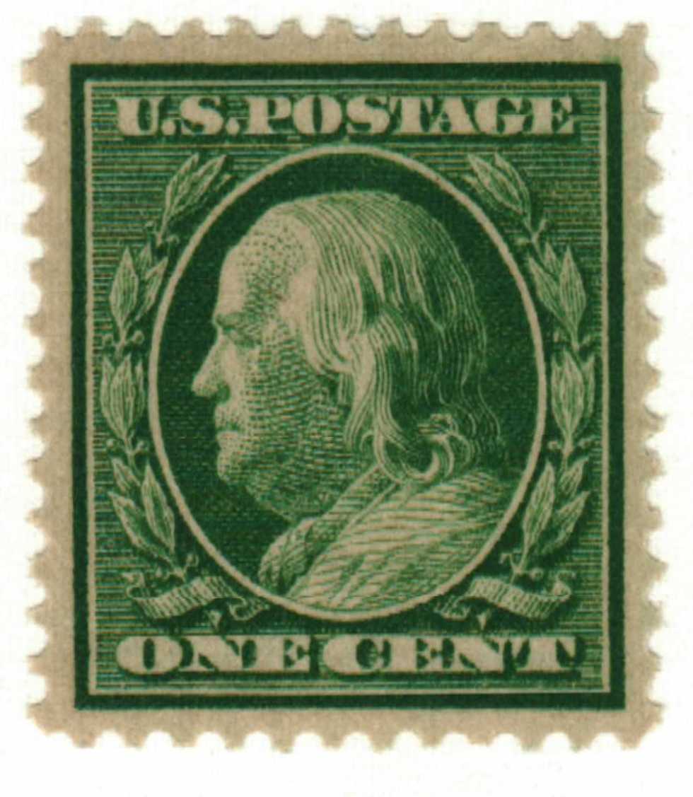 10 Blue Vintage Postage Stamps Benjamin Franklin Postage Stamp 7 Cent  Stamps for Mailing