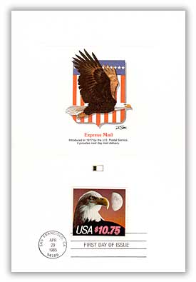 2542 - 1991 $14.00 Eagle, International Express Mail - Mystic Stamp Company