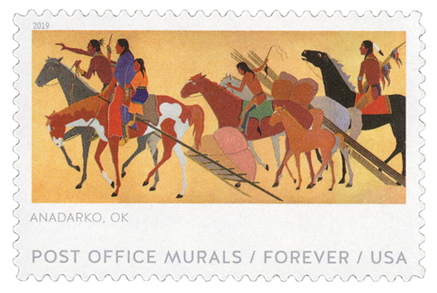 Post Office Murals Forever Stamps .. Unused US Postage Stamps