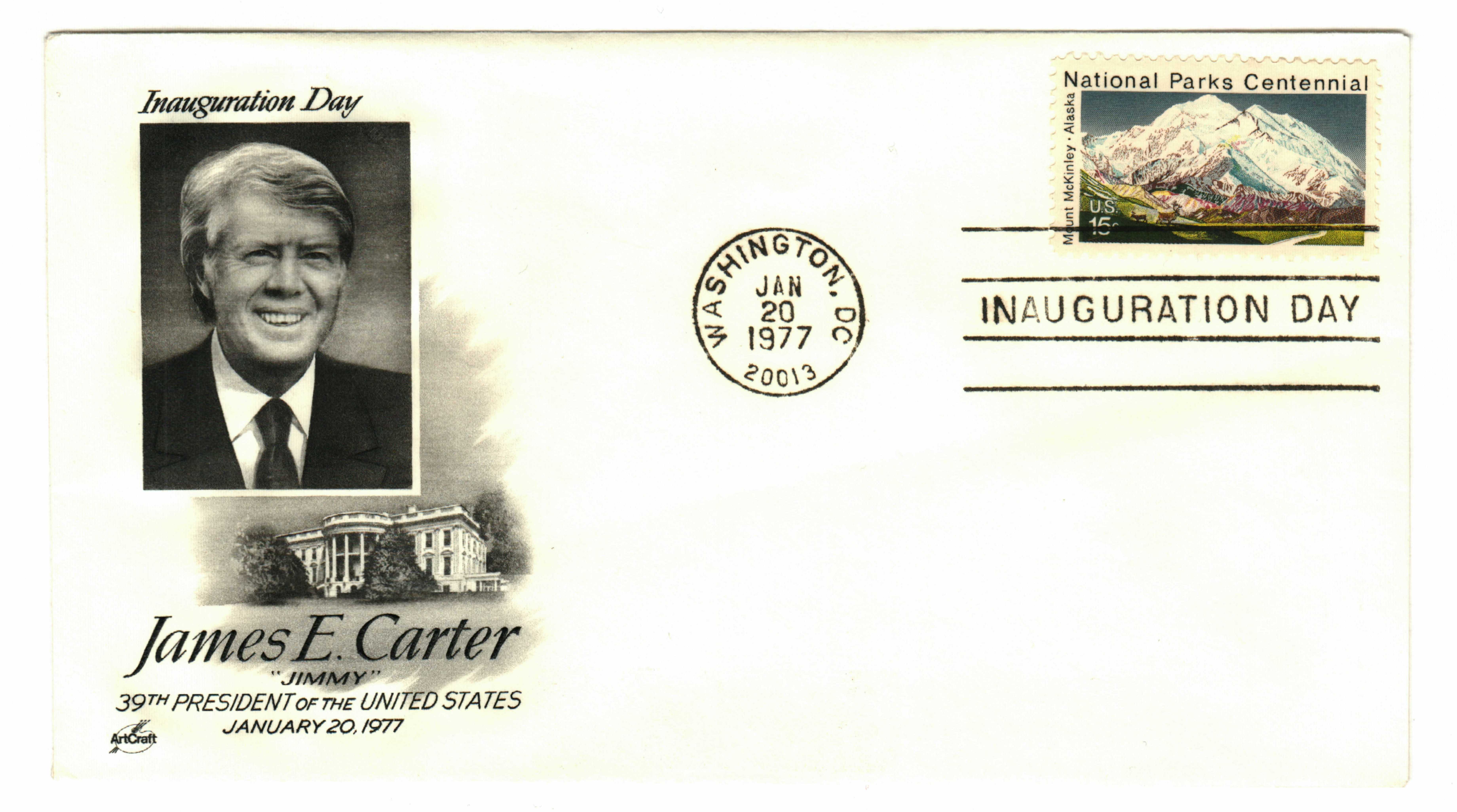 IC 1977 - 1977 Inauguration Cover - President James Carter - Mystic ...
