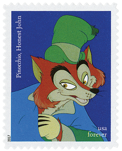 5213-22 - 2017 First-Class Forever Stamp - Disney Villains