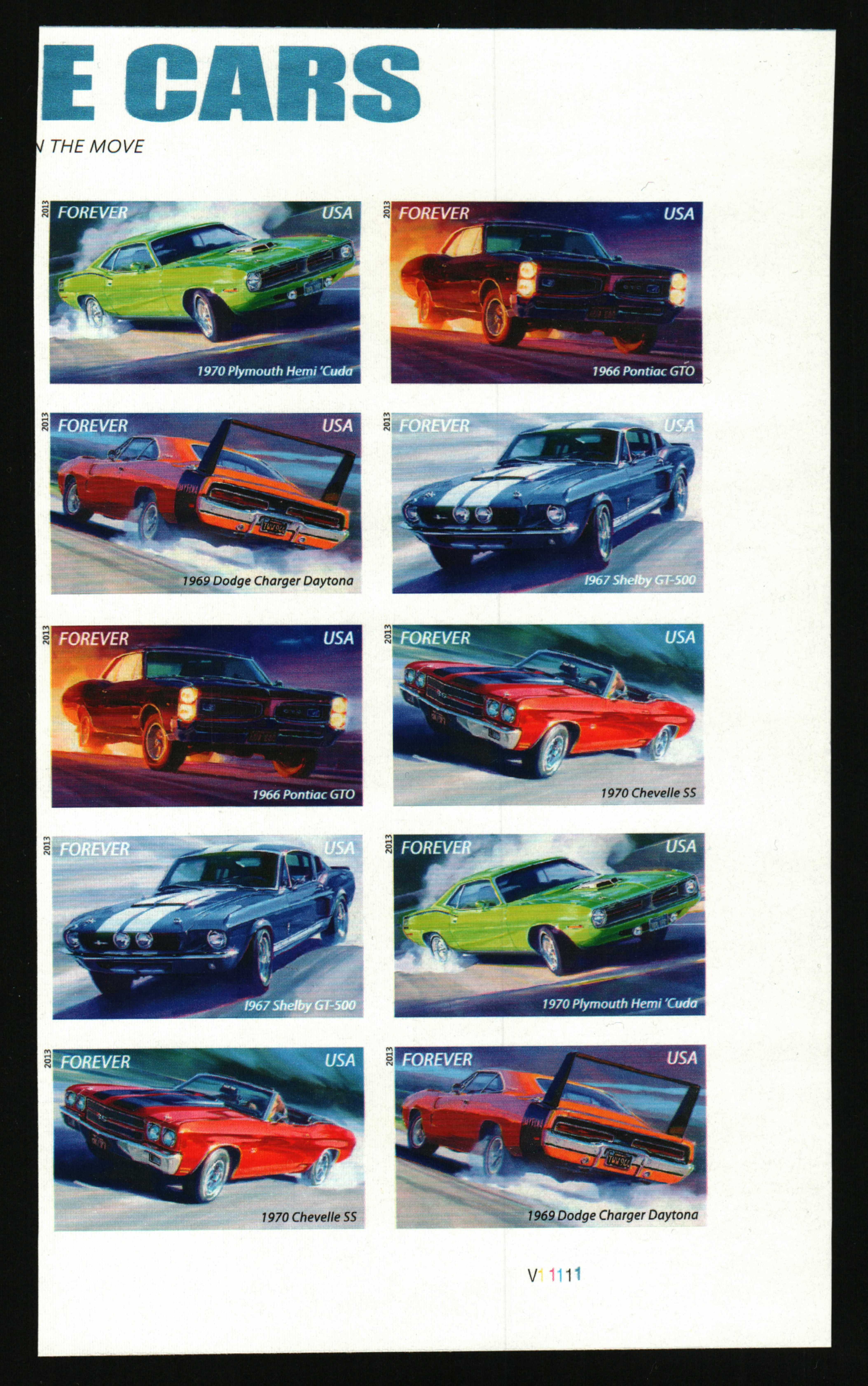 US Postal Service's Newest Stamps Celebrate the American Muscle Car – Robb  Report