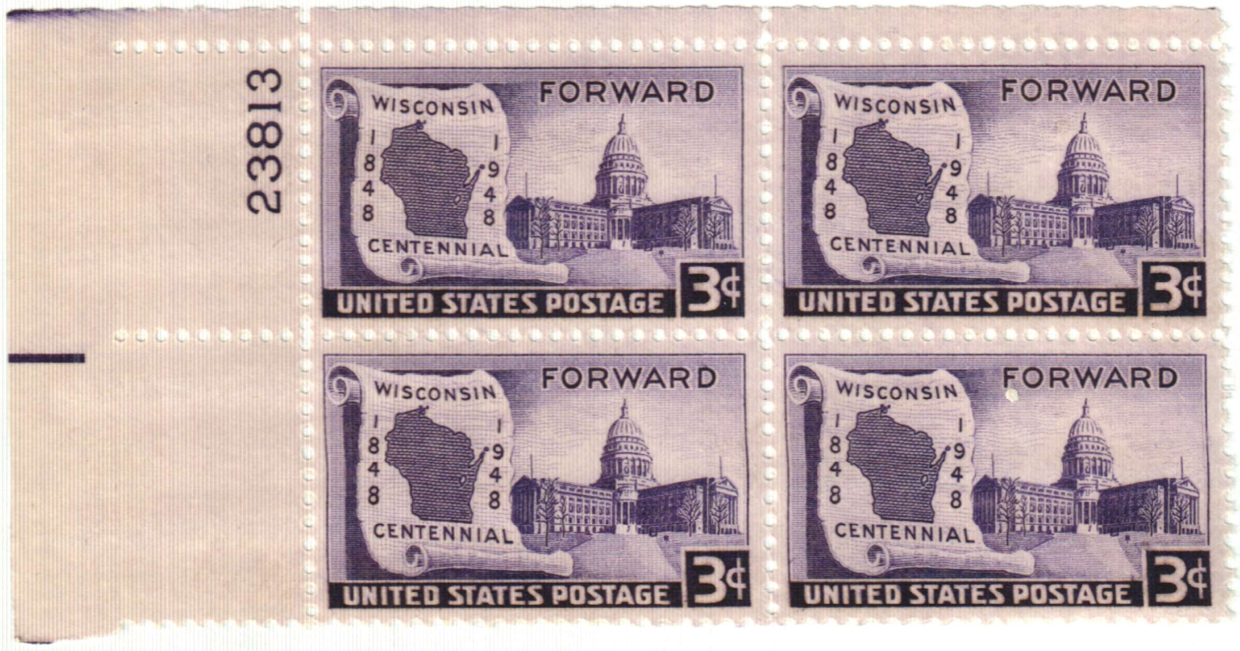 Set of 20 Minnesota Statehood 3c Unused USPS Vintage Postage Stamps Green 