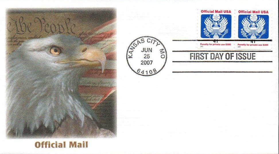 US 2007 Endicia.com 41c Personal Computer Postage, Used F-VF, Peter Viscusi  | United States, Back of Book (Other) - Computer Vended Stamp