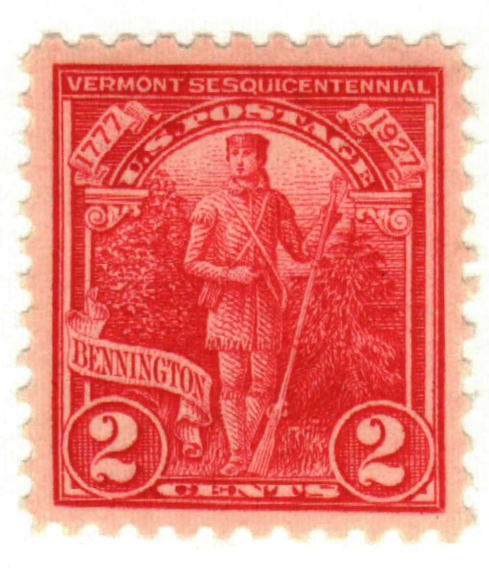 643 - 1927 2c Vermont Sesquicentennial - Mystic Stamp Company