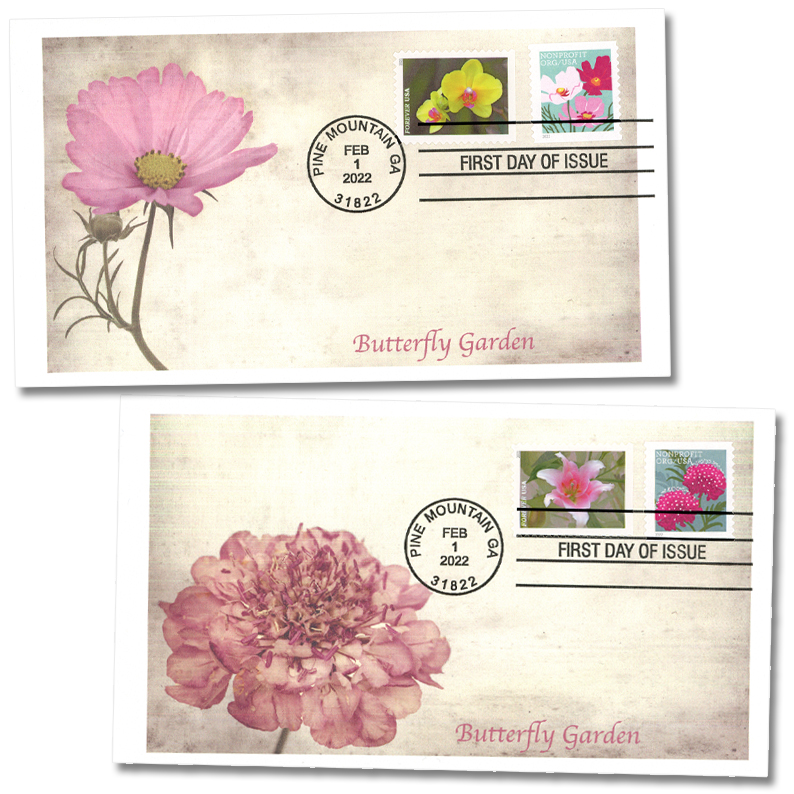 Postal Service Issues Nonprofit Butterfly Garden Flower Stamps