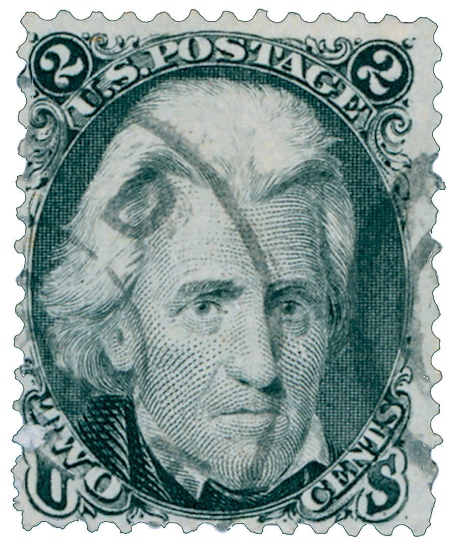 73 - 1863 2c Jackson, black - Mystic Stamp Company