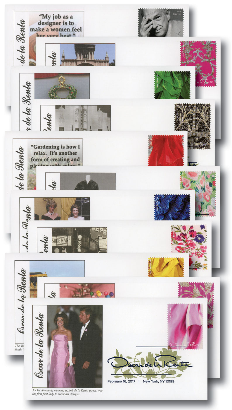 Oscar De La Renta Postage Stamps 5173 - 2017 First-Class Forever Stamp - Oscar de la Renta - Mystic