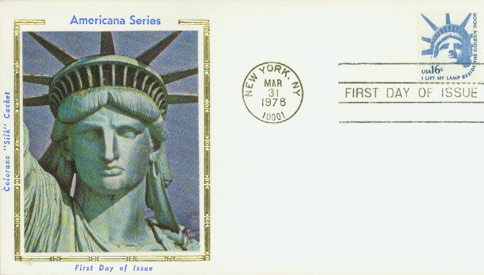 U.S. Postal Stamps-Honoring the Statue of Liberty and the American  Flag-#566 inc