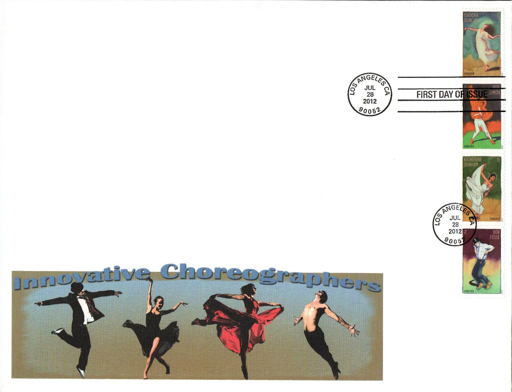 4698-4701 - 2012 First-Class Forever Stamp - Innovative Choreographers