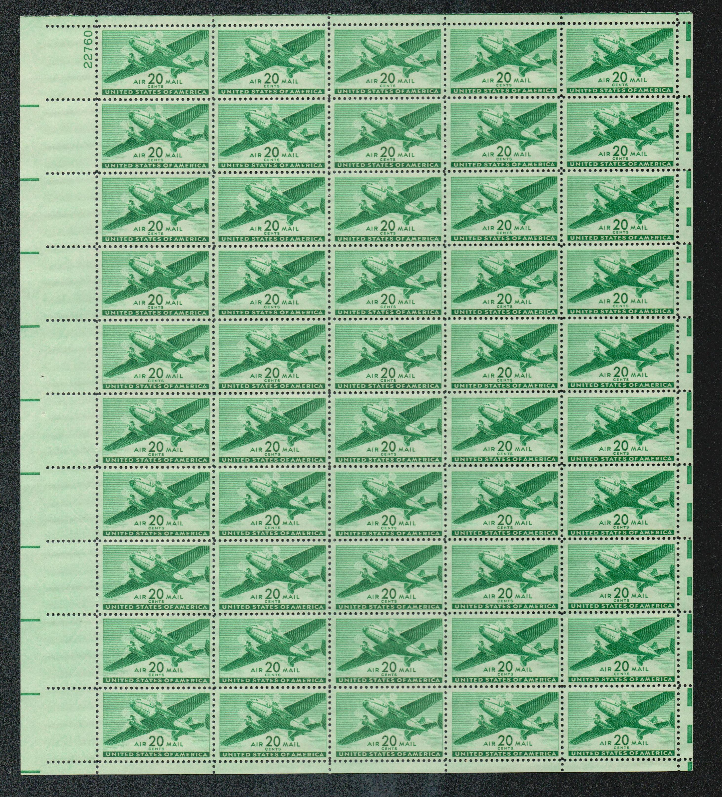 1941 United States SCOTT #C27-30 Air Mail stamps MH