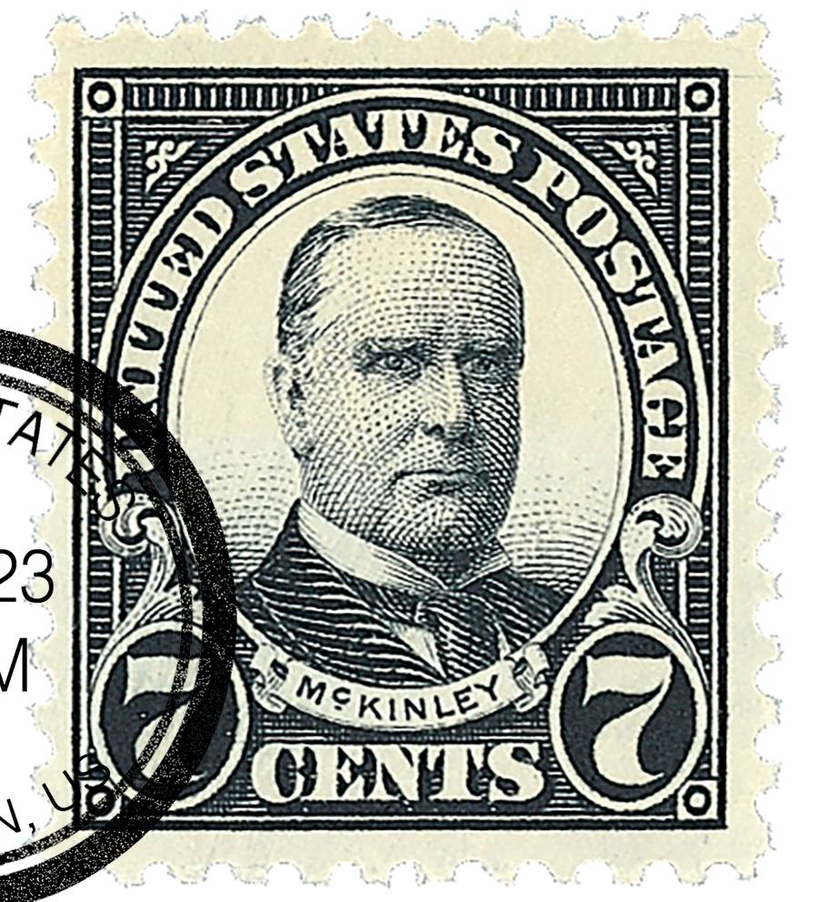 559 - 1923 7c McKinley, black - Mystic Stamp Company