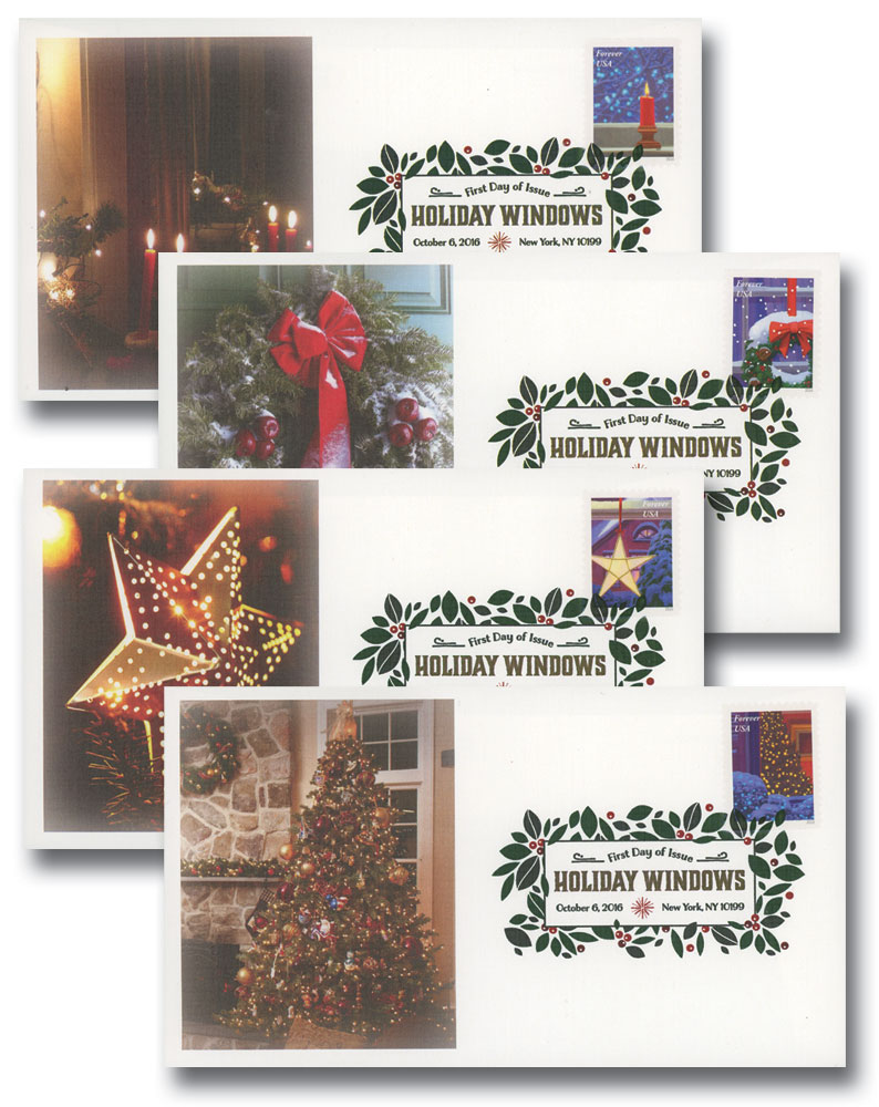 Holiday Windows Forever Stamps Book of 20 Scott 5148