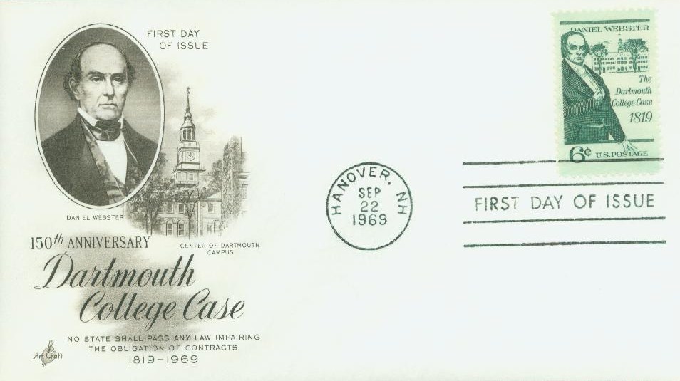 1380 1969 6c The Dartmouth College Case Mystic Stamp Company