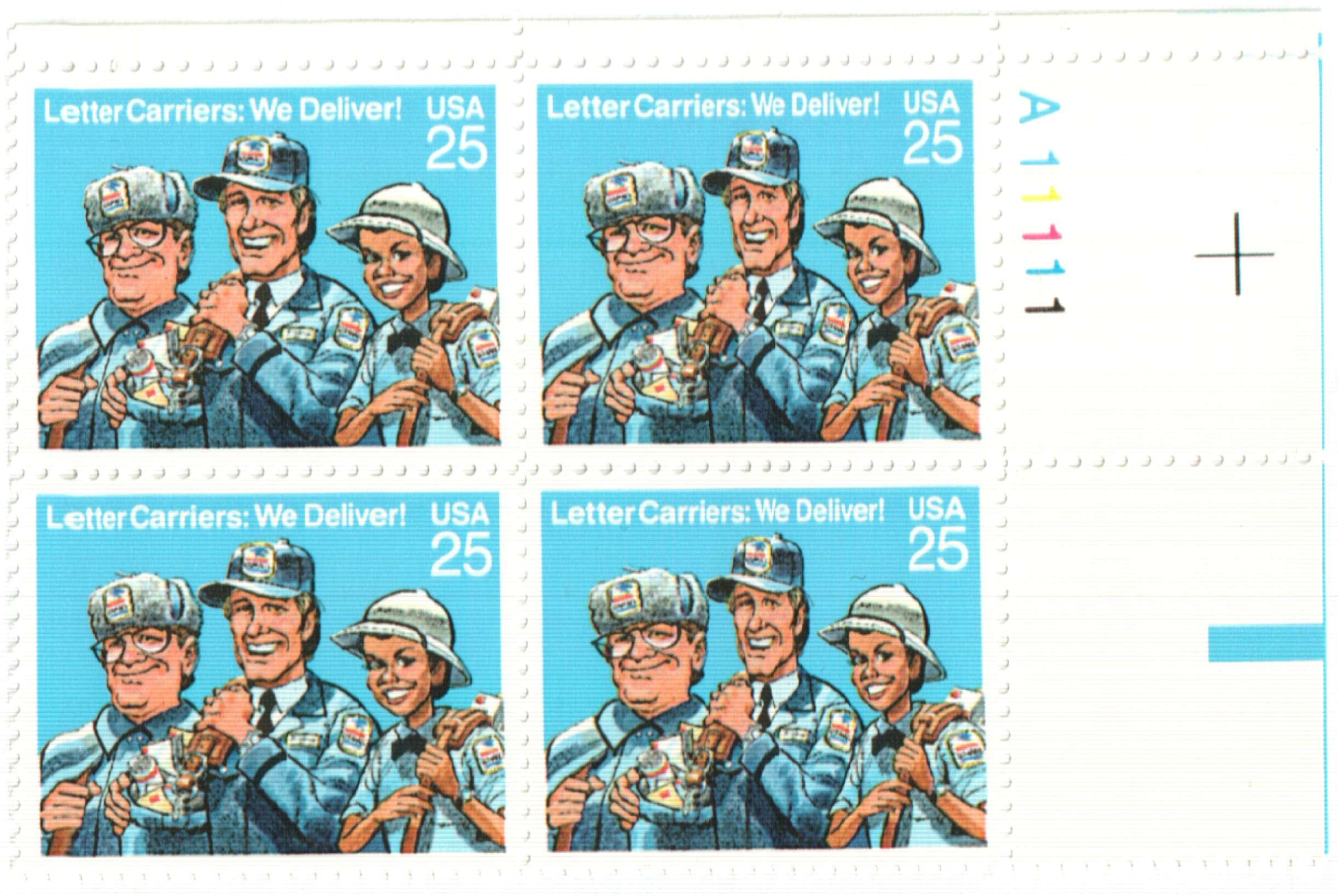 2438 - 1989 25c Traditional Mail Delivery, souvenir sheet - Mystic Stamp  Company