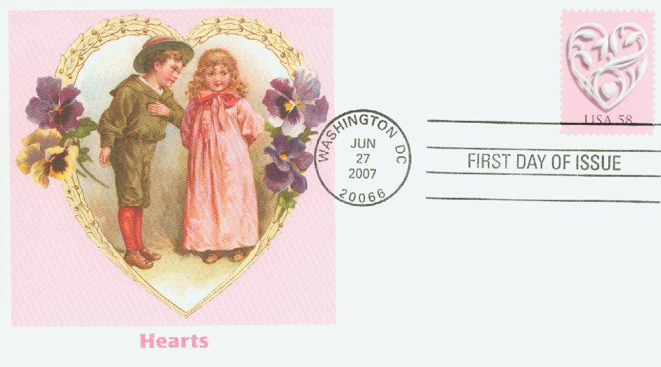 5661 - 2022 First-Class Forever Stamp - Love: Pink Background - Mystic Stamp  Company