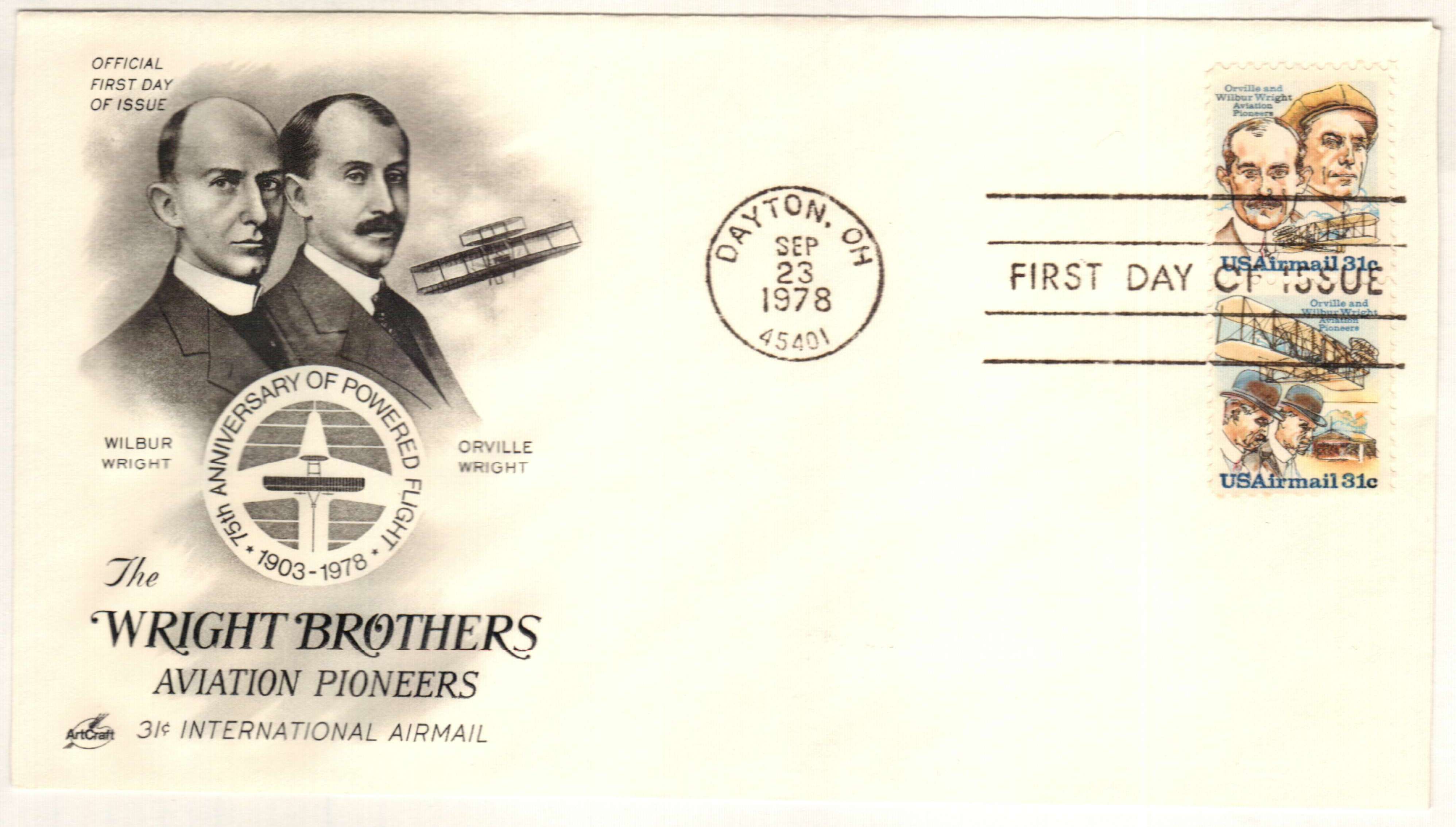 Wright Brothers Postage Stamps — Little Postage House