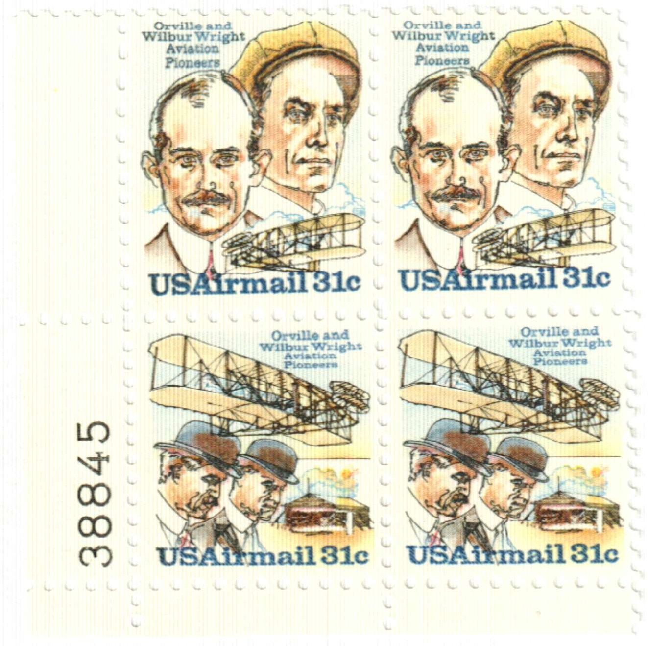 Wright Brothers Postage Stamps — Little Postage House