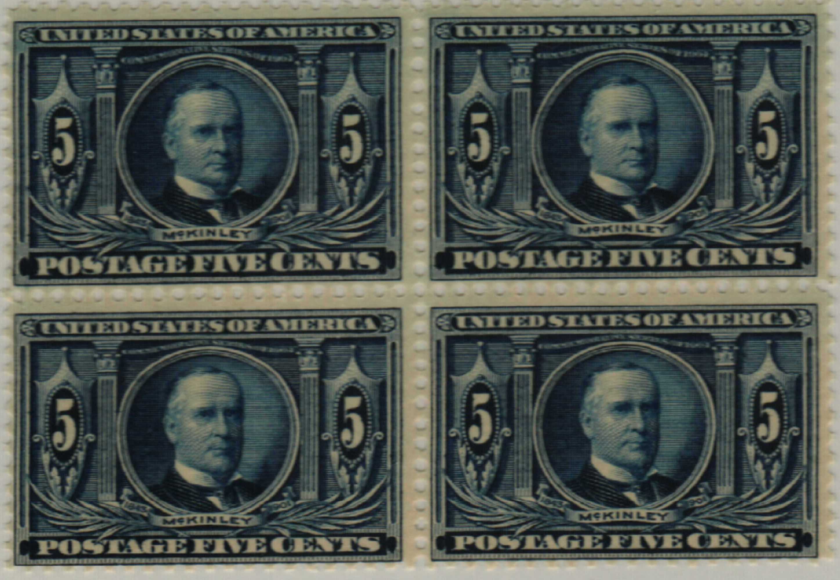 TRAVELSTAMPS: 1904 US Stamps Scott # 326, mint, MOGH(R), McKinley, 5 cents