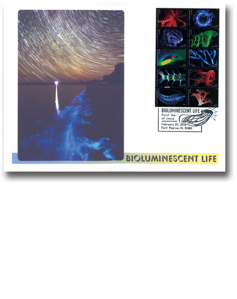 5264-73 - 2018 First-Class Forever Stamp - Bioluminescent Life - Mystic  Stamp Company