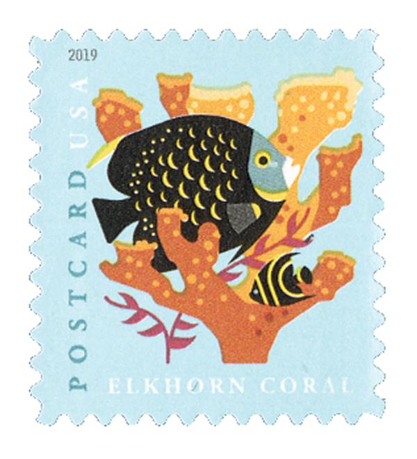 5363 - 2019 35c Coral Reefs: Elkhorn Coral - Mystic Stamp Company