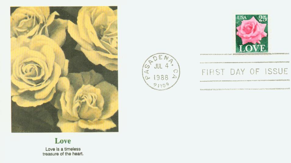 Yellow Rose USPS Stamps - Vintage Floral Stamps