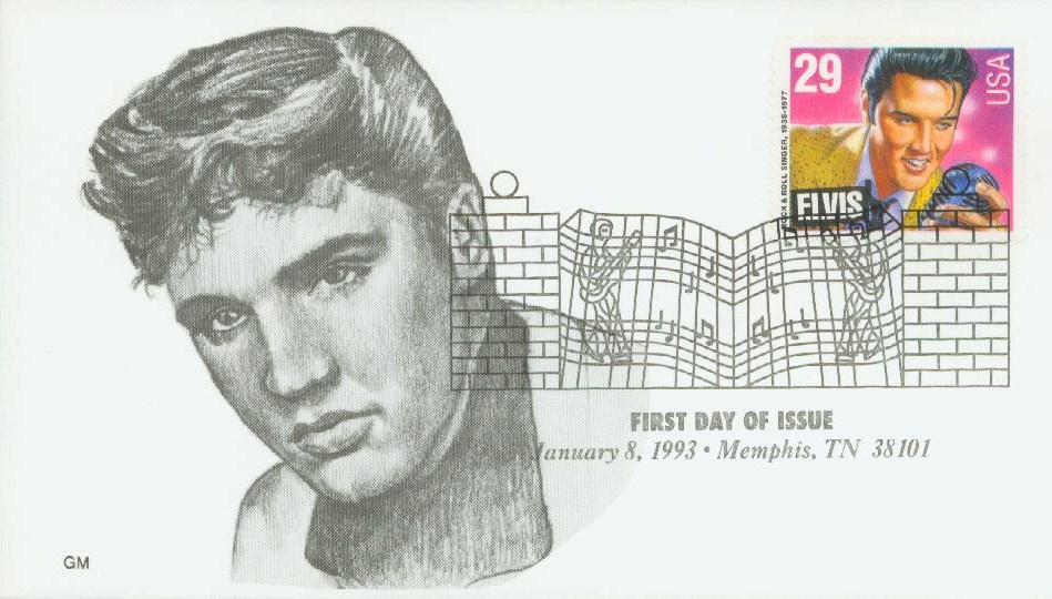 29¢ Elvis Presley - Pack of 25 unused stamps from 1993