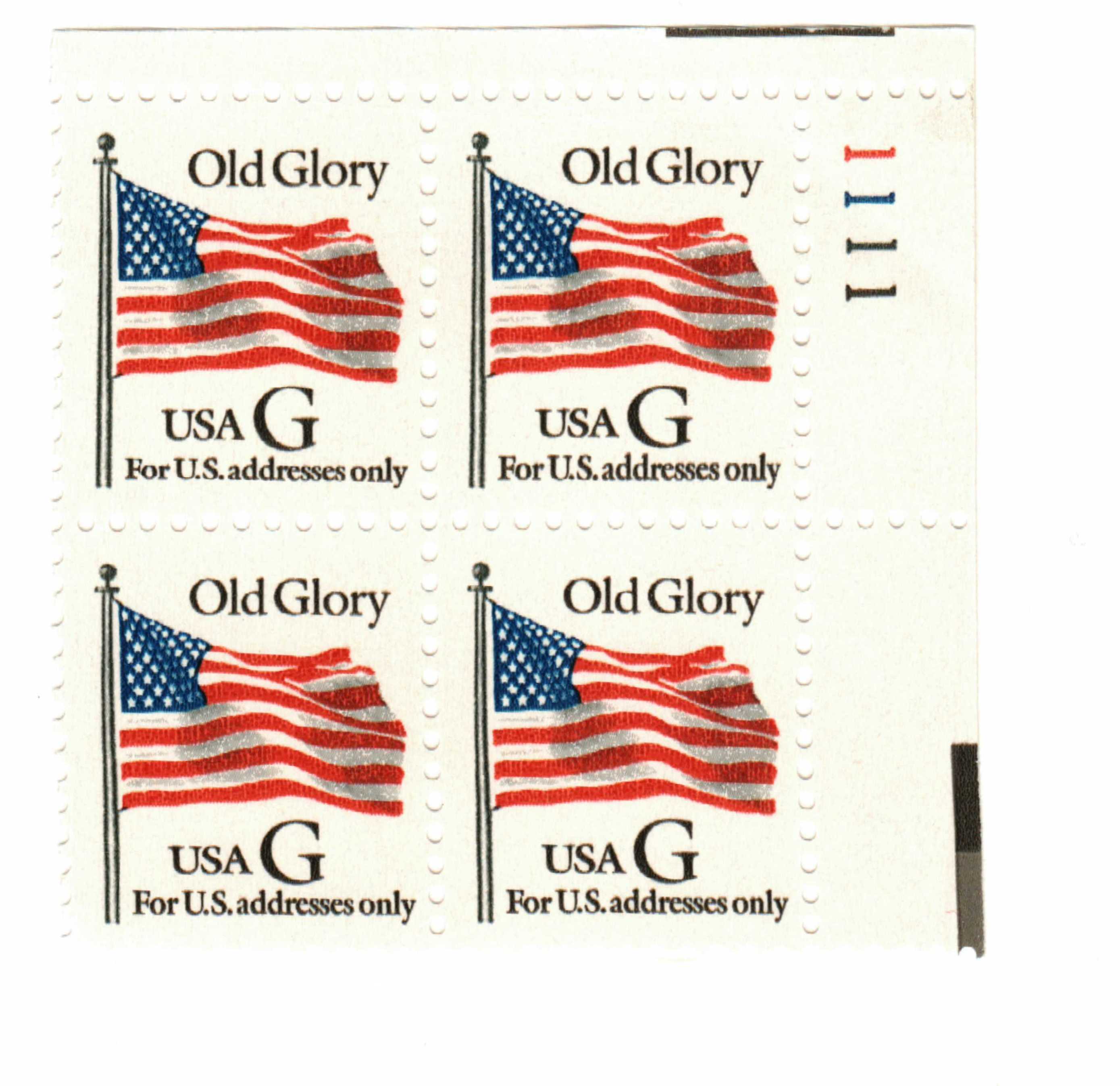 USPS STAMPS UNITED STATES FLAG OLD GLORY STAMP BOOKLET #08820002