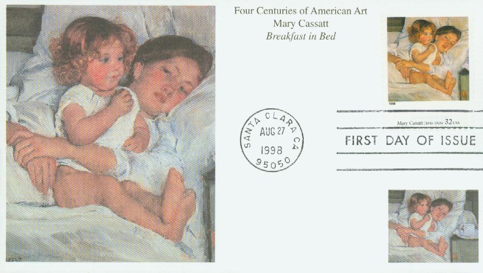 3236o 1998 32c four centuries of american art mary cassatt mystic