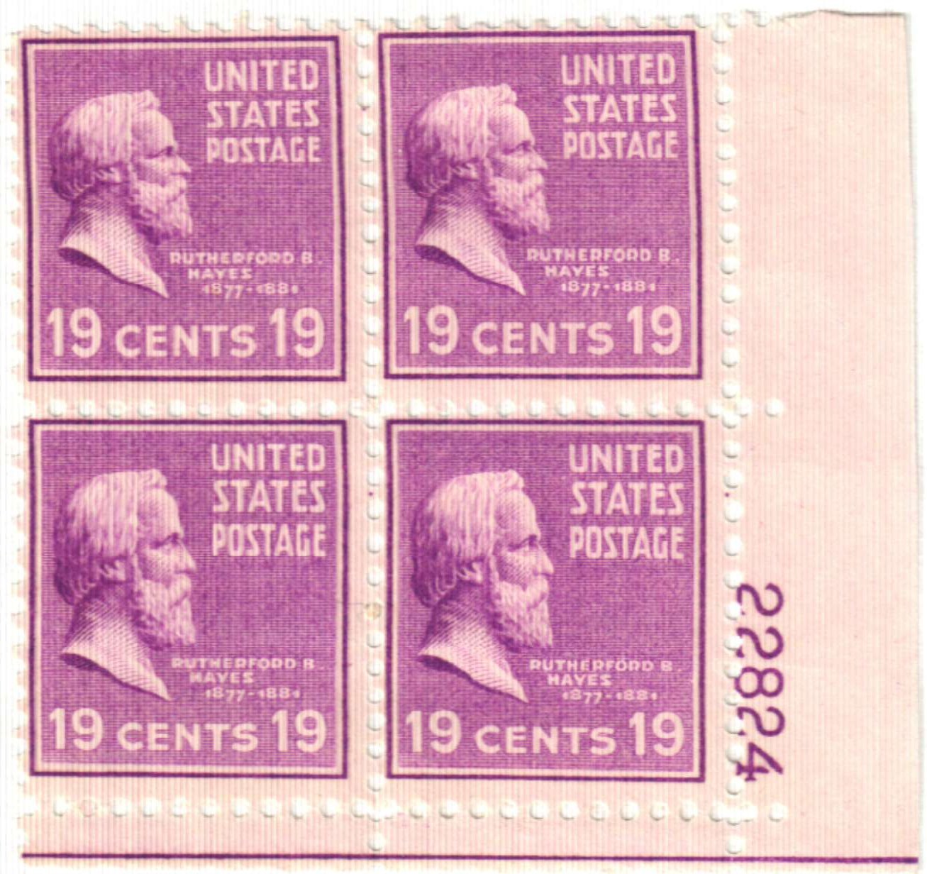 822 - 1938 17c Andrew Johnson, rose red - Mystic Stamp Company