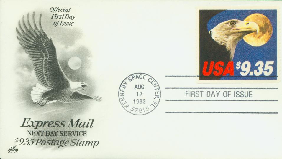 Dollar-Sign Stamps: Eagle, moon popular on early Express Mail stamps