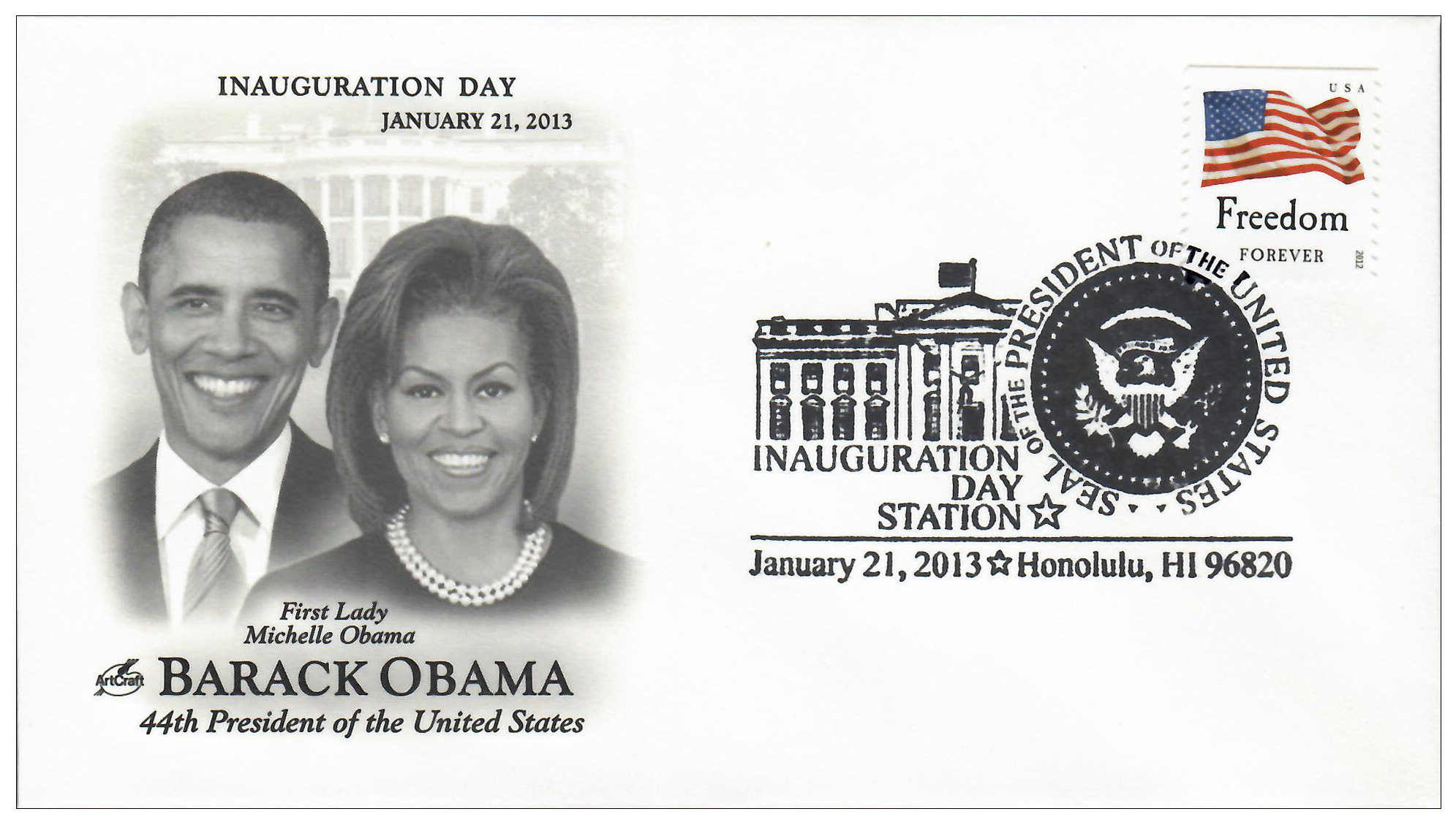 IC 2013 2013 Inauguration Cover President Barack Obama Formal