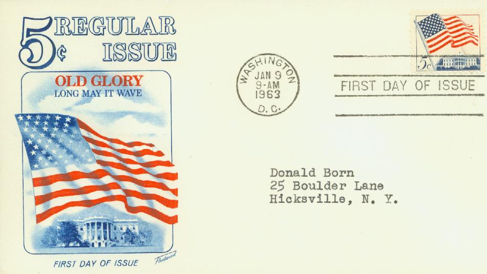 1208 - 1963 5c 50-Star U.S. Flag - Mystic Stamp Company