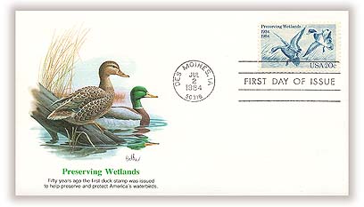 10 Blue Vintage Stamps Unused Preserving Wetlands 20 Cent Postage Stam –  Edelweiss Post