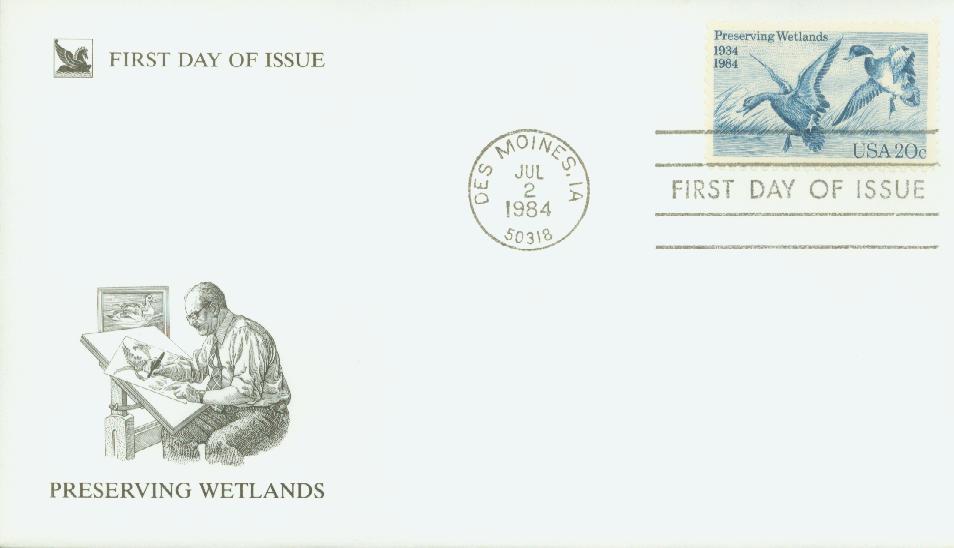10 Blue Vintage Stamps Unused Preserving Wetlands 20 Cent Postage Stam –  Edelweiss Post