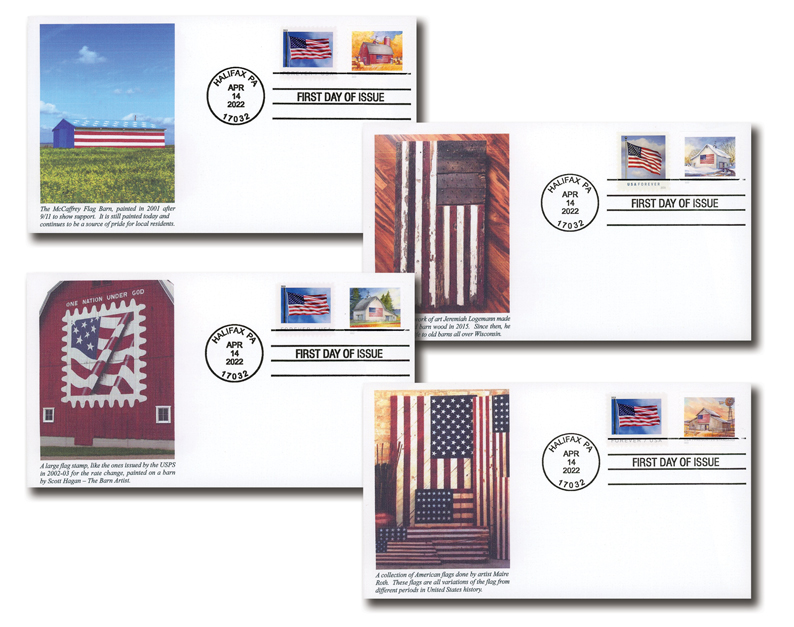 Barn POSTCARD Forever Postage Stamps US Postal American History