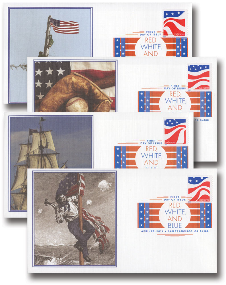 4774 - 2013 First-Class Forever Stamp - A Flag for All Seasons: Winter  (Sennett Security Products, coil) - Mystic Stamp Company