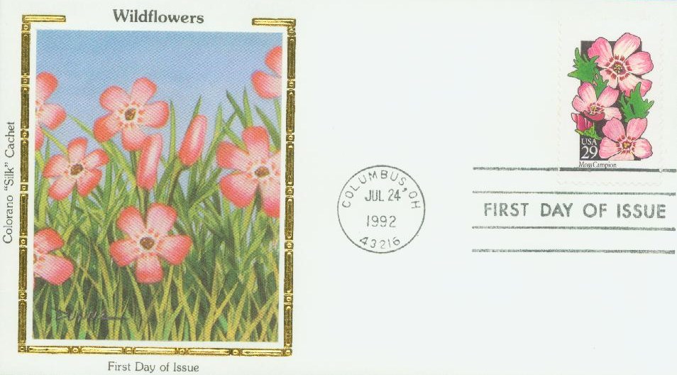 10 Vintage Pink Flower Stamps Honeysuckle Wildflower Postage