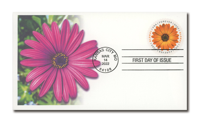 2022 Global FOREVER Stamps African Daisy - International Rate 1 Sheet of 10