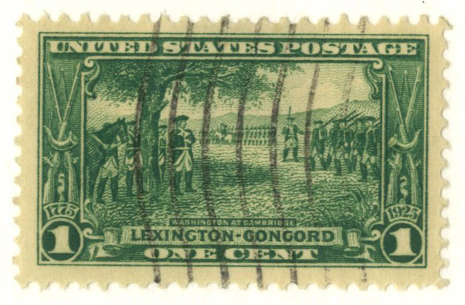 Lexington Concord Mint Very Fine Set of Three Stamps Postage