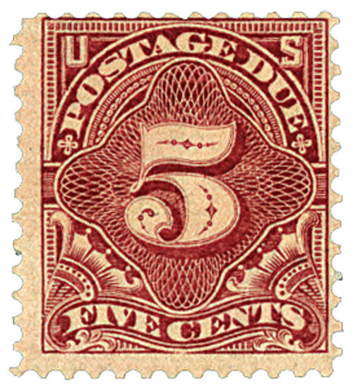J65, Mint LH 10¢ Pair of Stamps - Postage Due SCV $45.00 - Stuart
