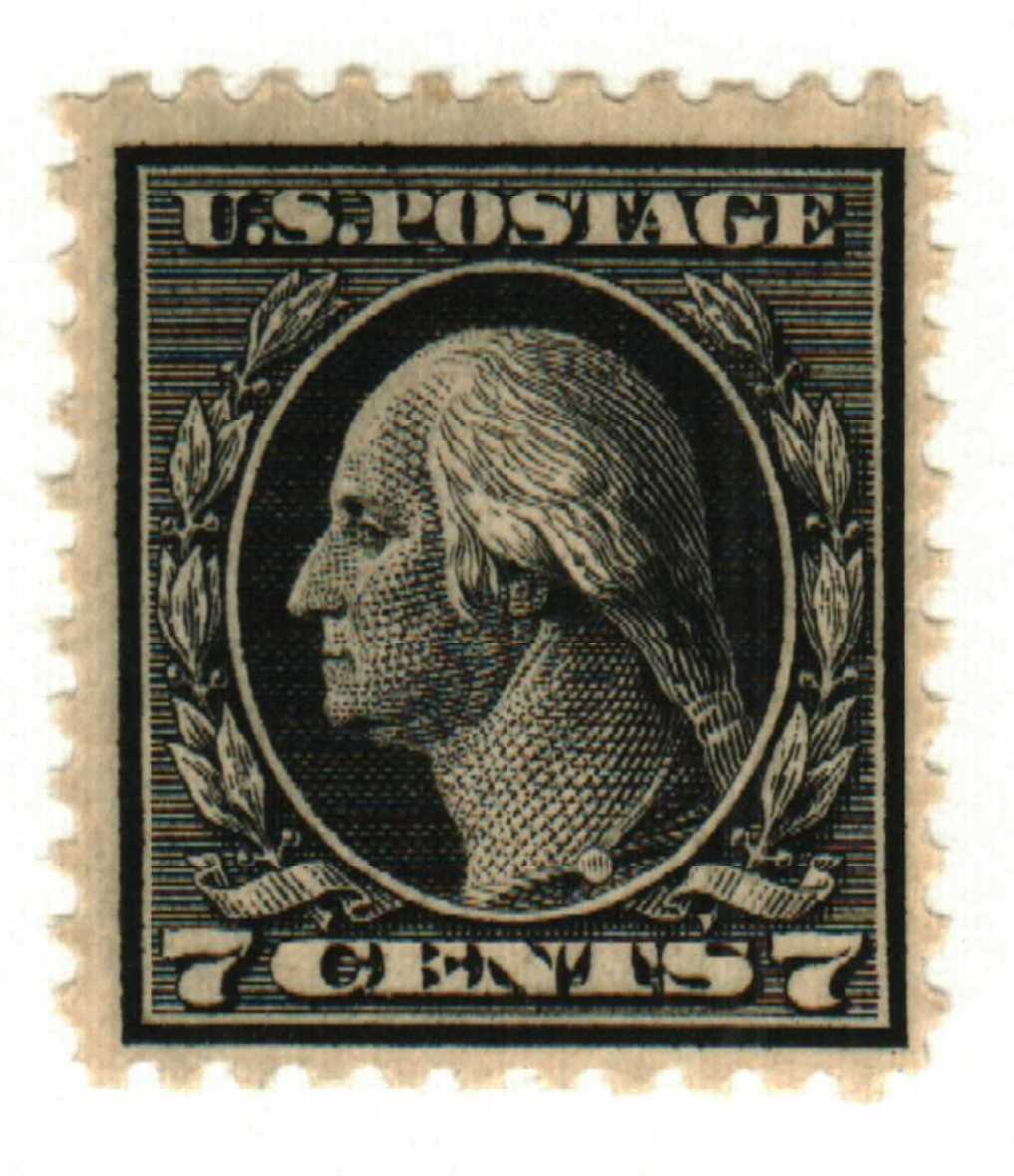 507 - 1917 7c Washington, black - Mystic Stamp Company