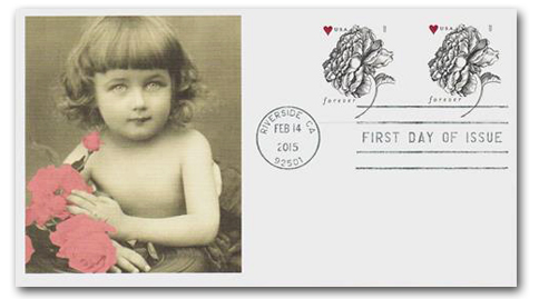 4960 - 2015 70c Wedding Series: Engraved Vintage Tulip - Mystic Stamp  Company