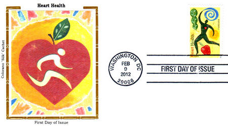 4704 - 2012 First-Class Forever Stamp - Purple Heart - Mystic