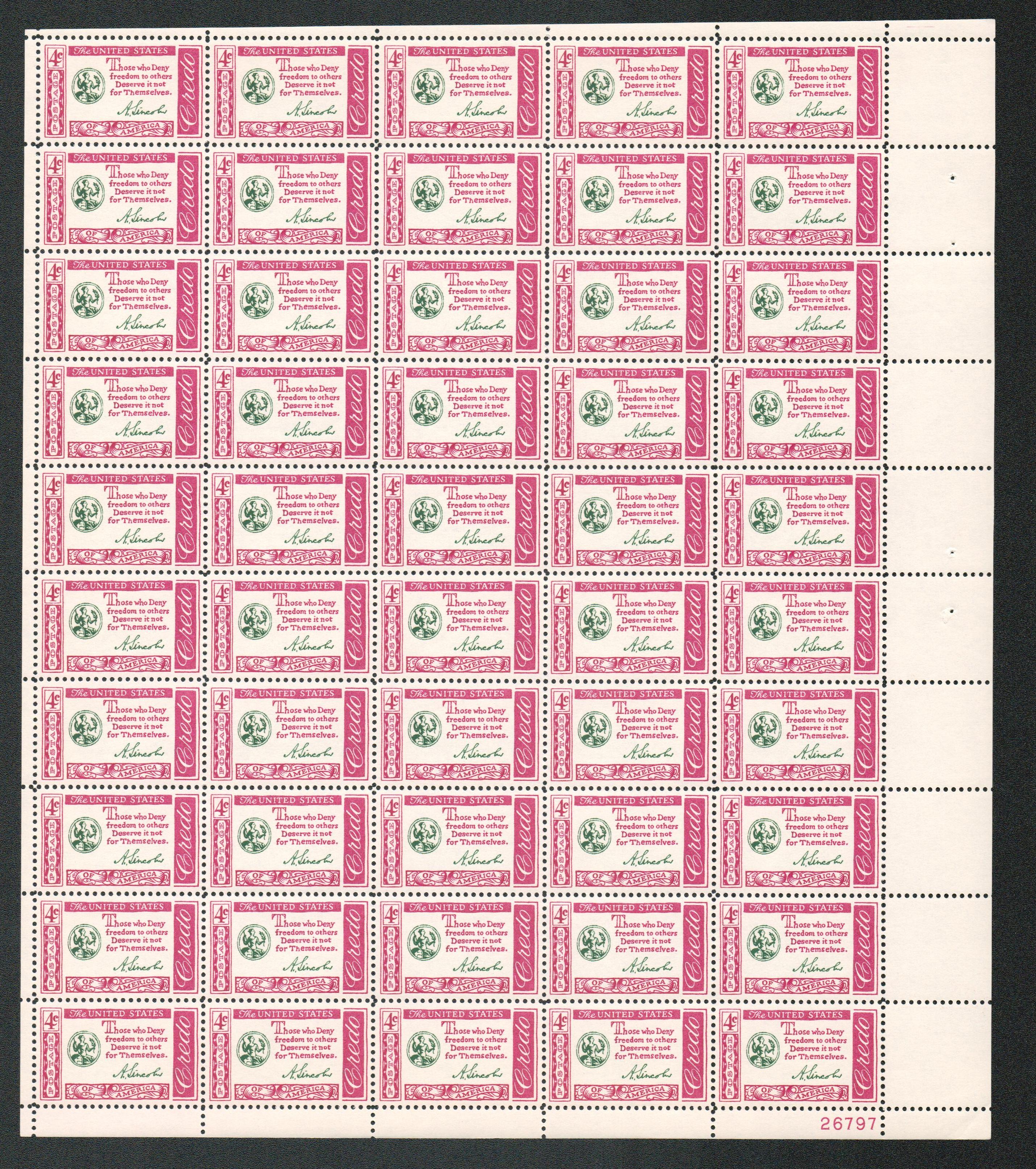 Buy Twenty-four 24 Vintage Stamps // American Credo: Lincoln Jefferson  Washington Patrick Henry Franklin Francis Scott Key / Face Value 0.96  Online in India 