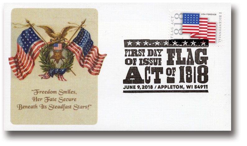 Stamp Announcement 18-07: U.S. Flag 2018 Stamp