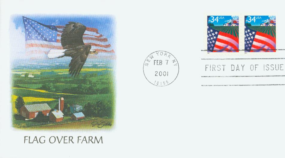 4559-60 - 2011 First-Class Forever Stamp - Lady Liberty and U.S. Flag  (Ashton Potter) - Mystic Stamp Company