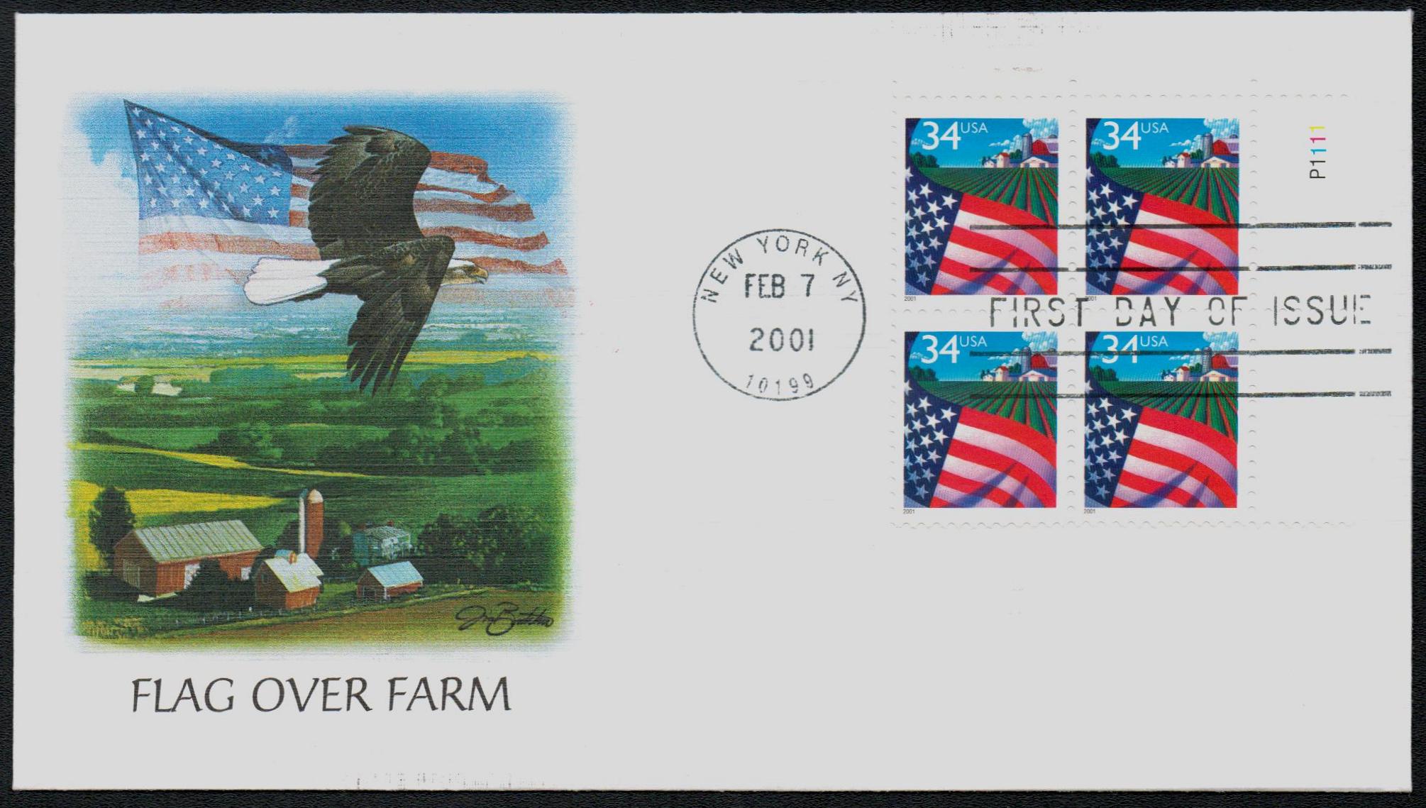 4559-60 - 2011 First-Class Forever Stamp - Lady Liberty and U.S. Flag  (Ashton Potter) - Mystic Stamp Company