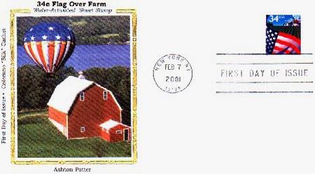 4559-60 - 2011 First-Class Forever Stamp - Lady Liberty and U.S. Flag  (Ashton Potter) - Mystic Stamp Company